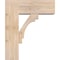 Ekena Millwork Merced Block Smooth Bracket w/ Offset Brace, Douglas Fir, 7 1/2"W x 20"D x 24"H BKT0806X20X24MRC05SDF - alternate 4